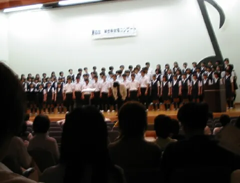 混声合唱の部終了時の様子