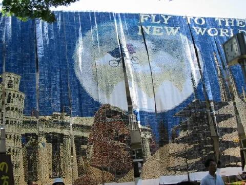 巨大壁画の写真